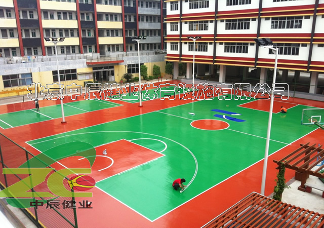 硅PU篮球场施工